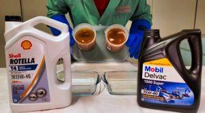Mobil Delvac vs Shell Rotella Oil Comparison - DAVES OIL CHANGE