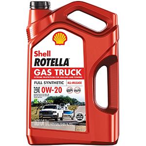 Shell Rotella Gas Truck Full Synthetic 0W-20 Motor Oil
