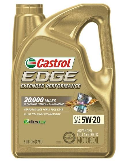 Castrol Edge 03086 Extended Performance 5W-20 Synthetic Motor Oil