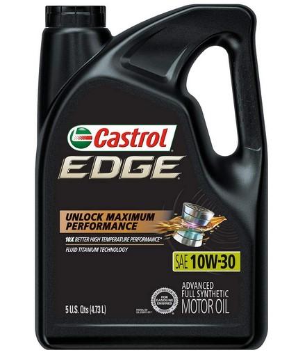 Castrol 03081 Edge 10W-30 Advanced Full Synthetic Motor Oil