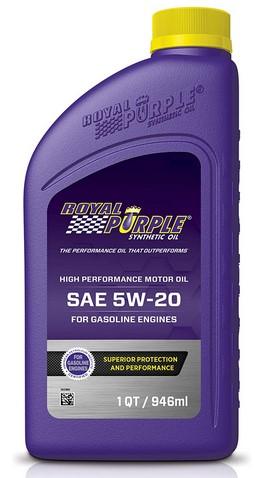 Royal Purple 01520 API-Licensed SAE 5W-20 High Performance Synthetic Motor Oil
