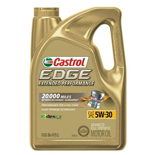 Castrol 1597B1 Edge Extended Performance 5W-30 Advanced Full Synthetic Motor Oil