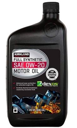 Kirkland Signature 0W20 Full Synthetic Oil