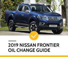 2019 Nissan Frontier Oil Change Guide - DAVES OIL CHANGE