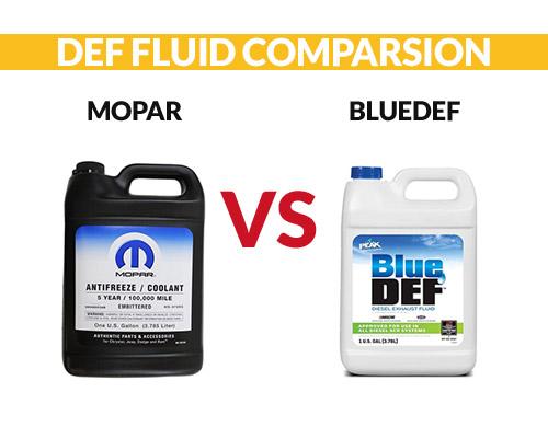 Mopar Def Fluid vs Bluedef